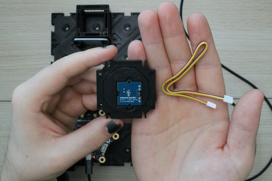 Grove Light Sensor im 3D-Druck, in 2 master insert-Platten, und ein 20 cm Grove Kabel